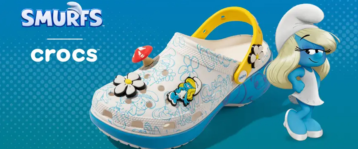 Crocs与蓝精灵合作系列缤纷登场，全家一起掀起蓝色风潮！